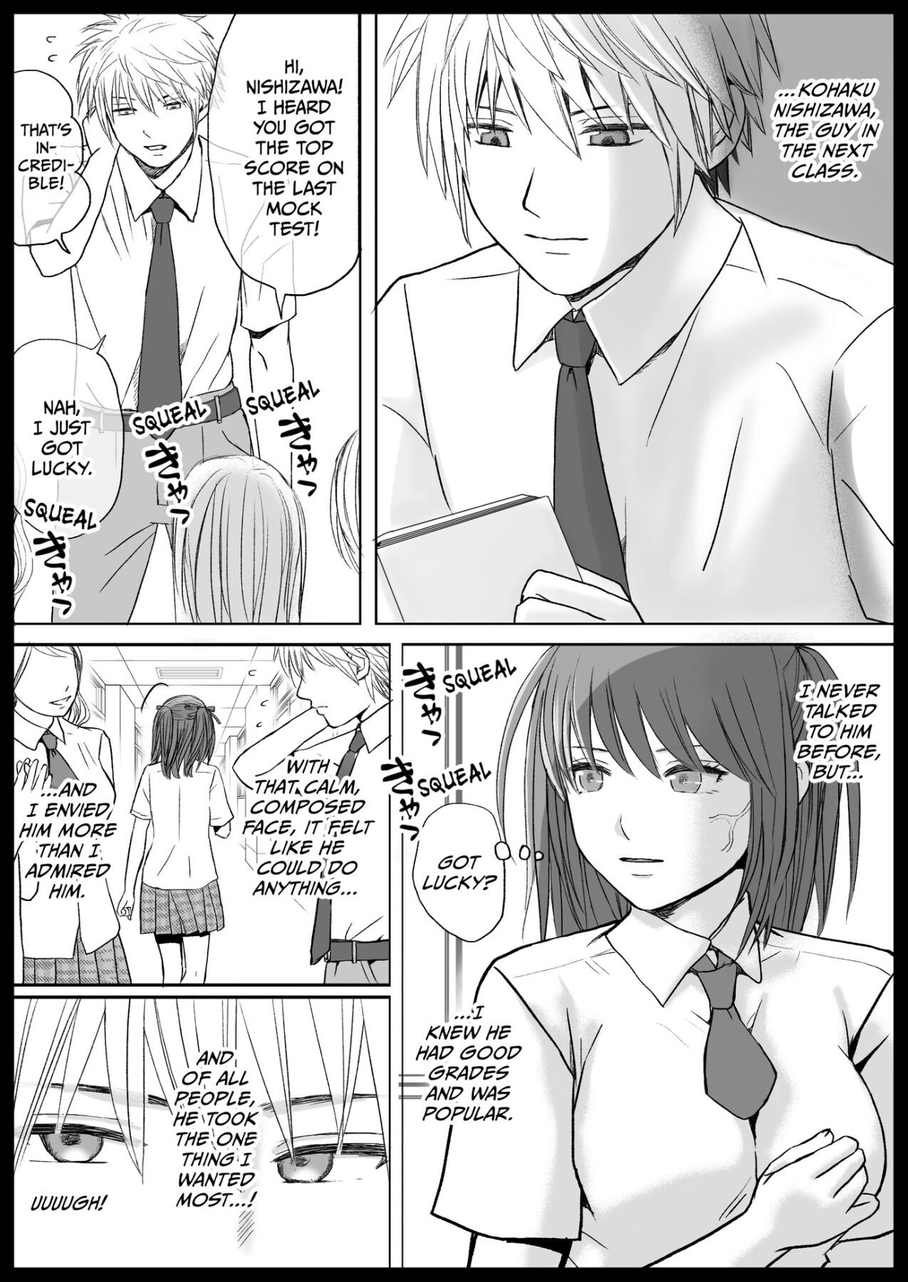 Hentai Manga Comic-You Said It'd Just Be Grinding... But You Ended up Slipping It In. Now I'm Just the Top Student's Toy.-Read-4